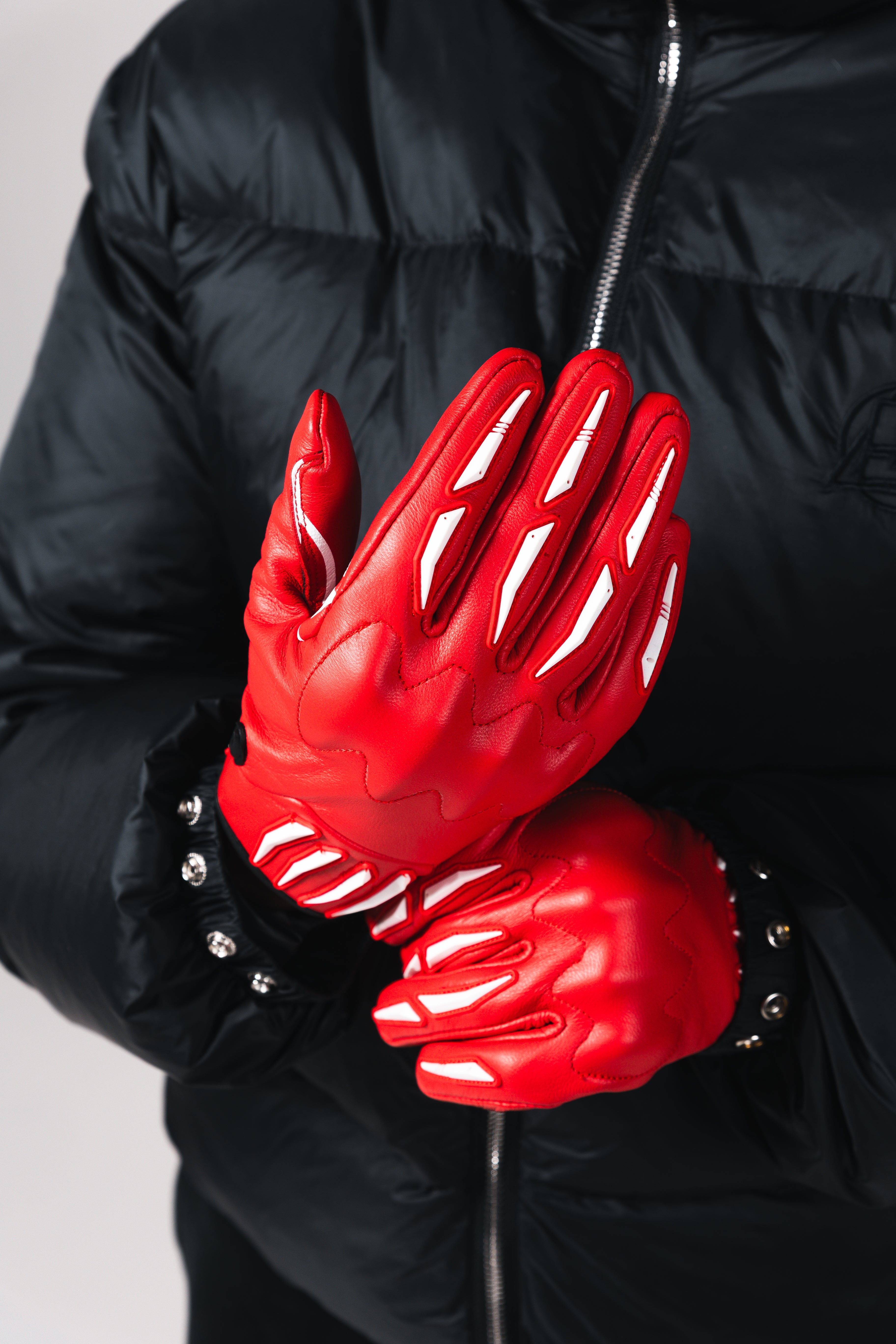 Red Moto Gloves